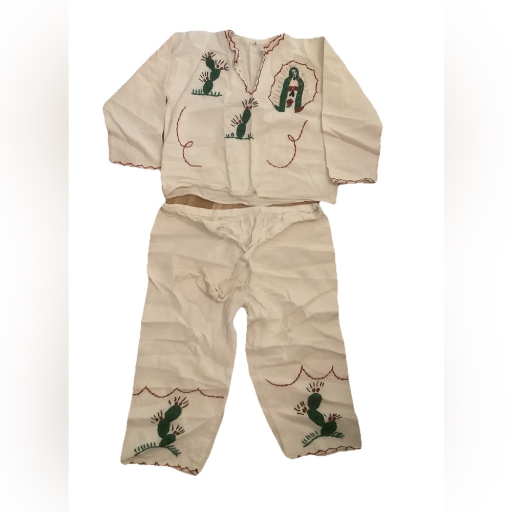 Traditional Mexican Indio Virgen Guadalupe Boy Size 6 kids